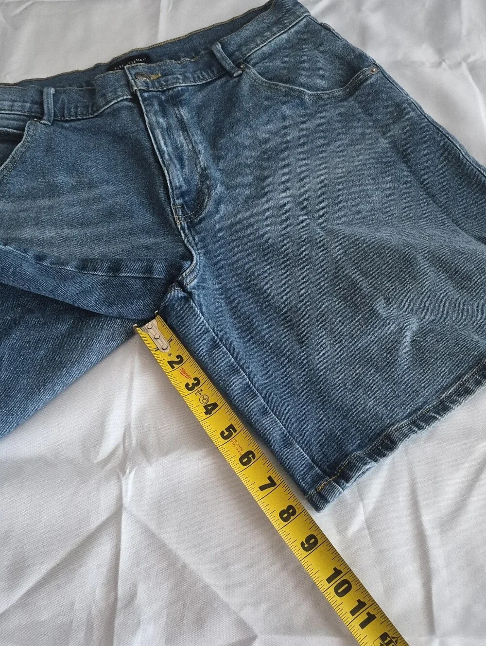 Blue Denim Jorts Long Shorts Womens Sz 10 Baggy Oversized